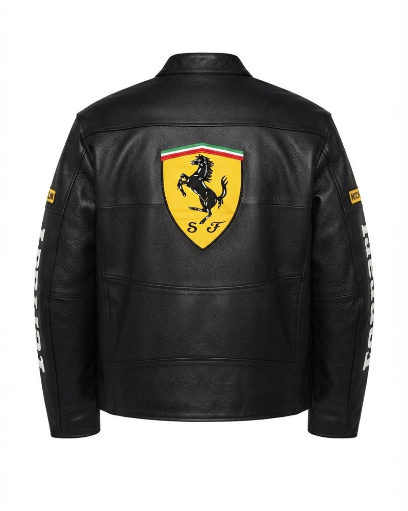 Khzora Apex Racing Leather Jacket detail view