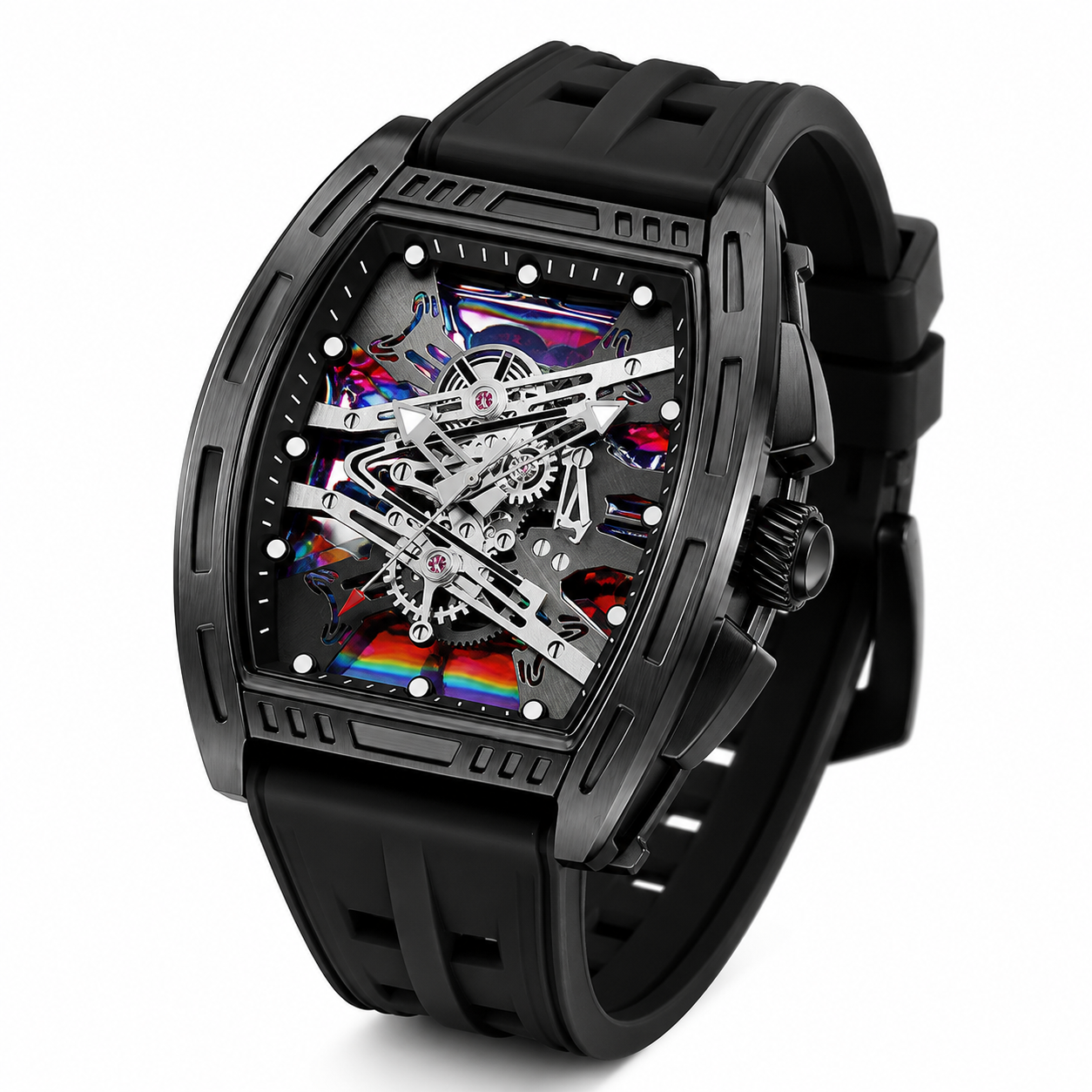 Phantom X – Black Luxury Skeleton Watch