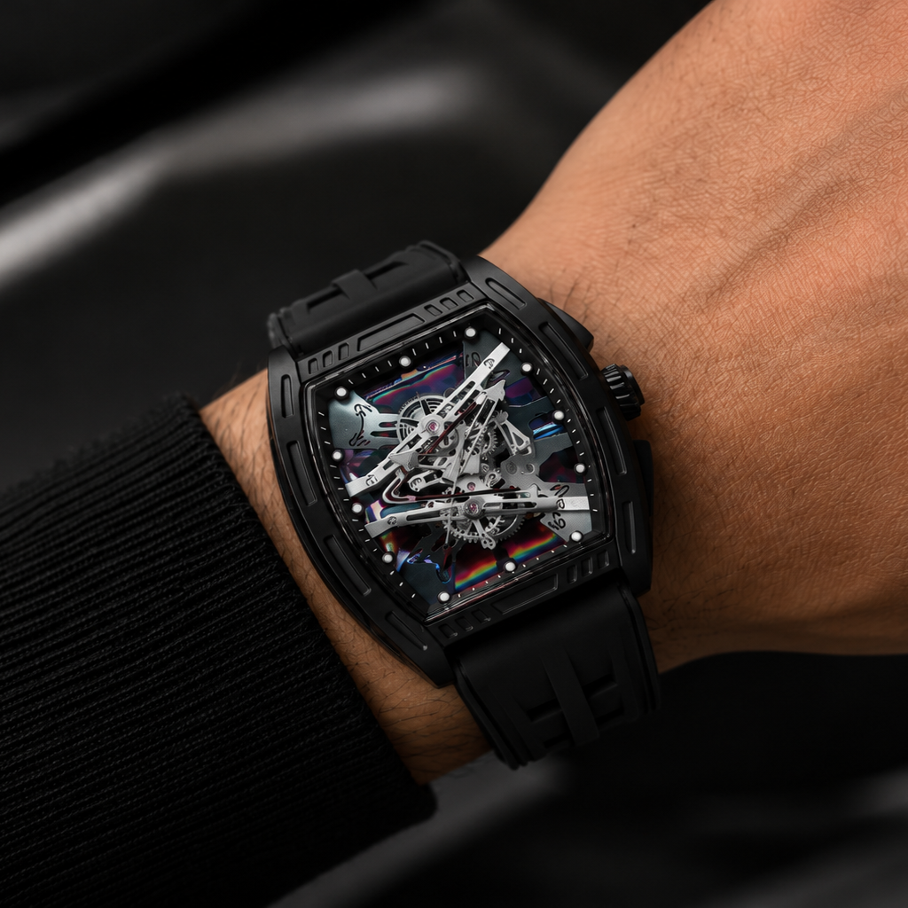 Phantom X – Black Luxury Skeleton Watch